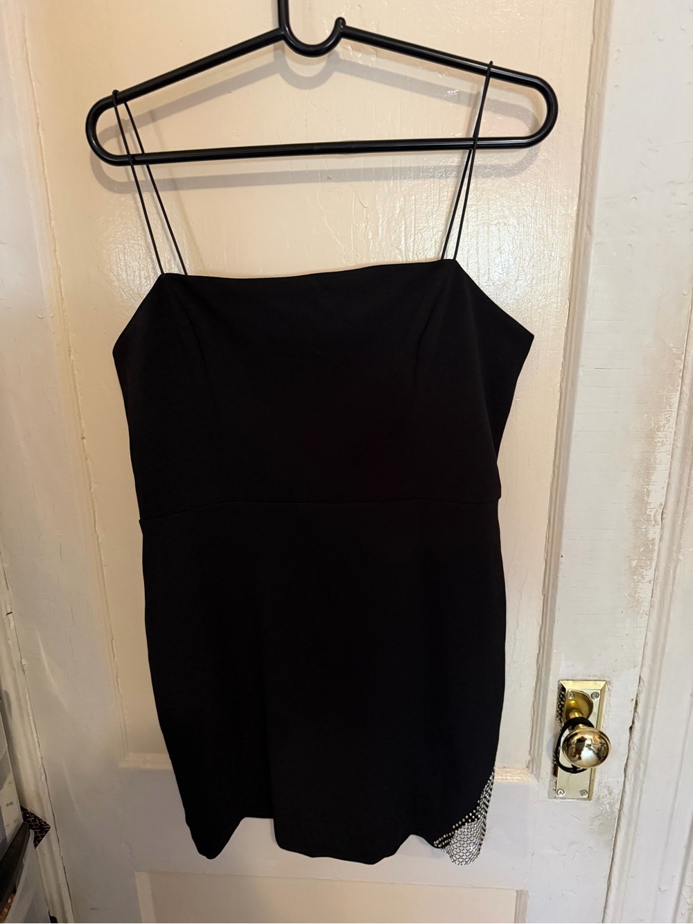 B Darlin Little Black Spaghetti-Strap Mini Dress